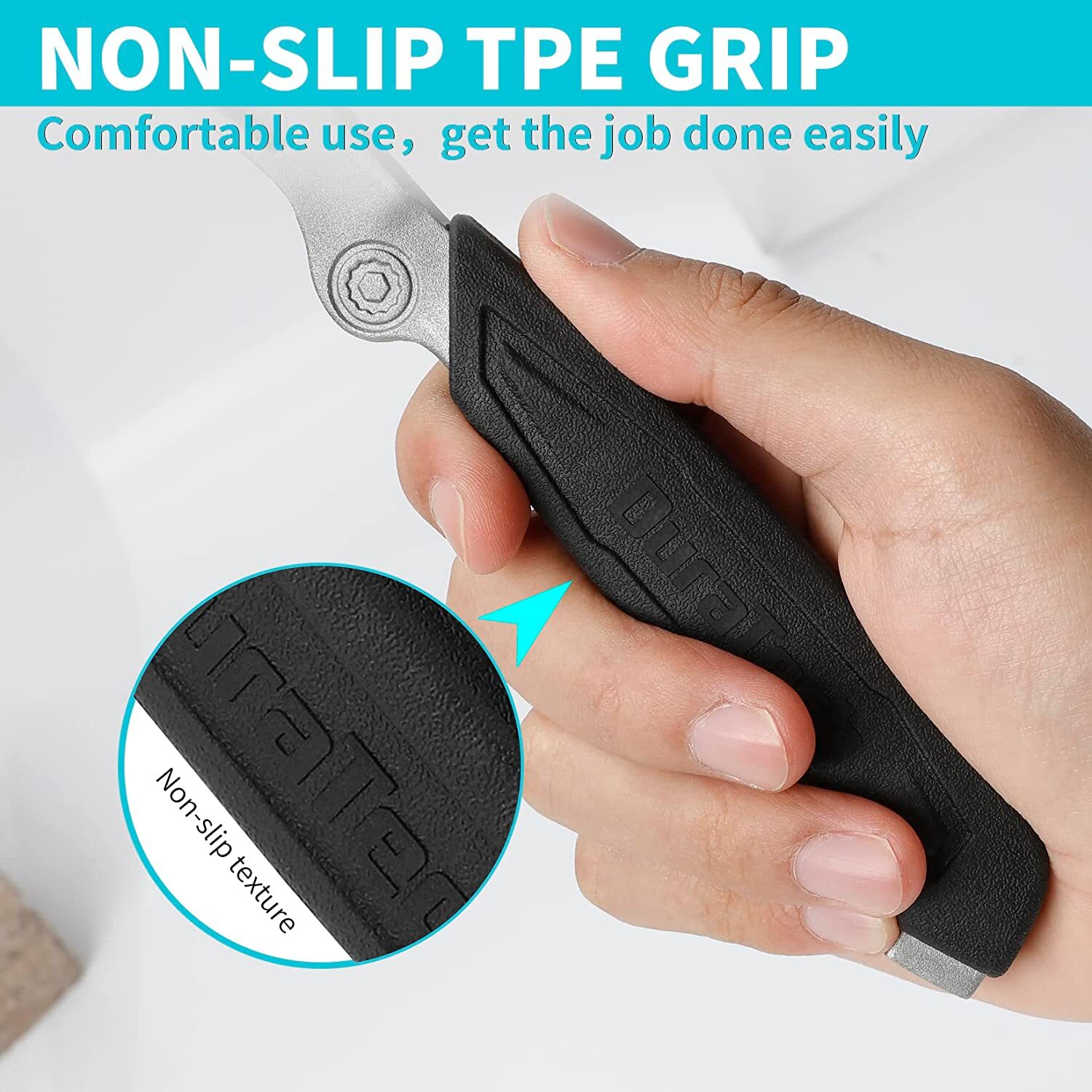 DURATECH Drum Wrench 3-in-1 Bung Wrench Barrel Opener Tool Fits 3/4" 2" Bung Cap