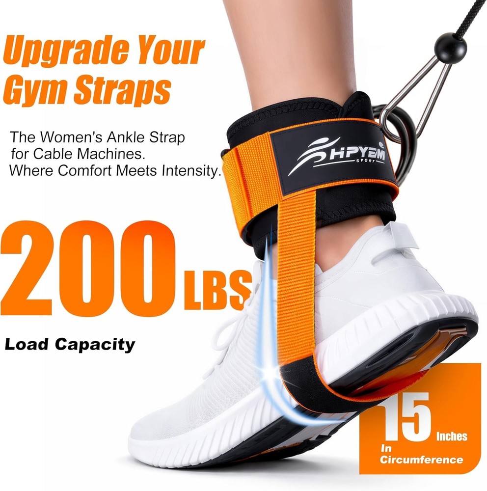Ankle Strap For Cable Machine, Padded Ankle Straps For Cable Machine Kickbacks,