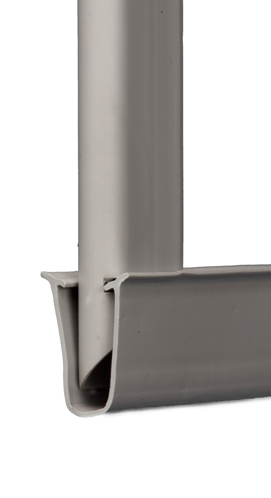 Chain Link Gray Double Wall Tube™ Privacy Slat For 6ft High Fence Bottom Lock