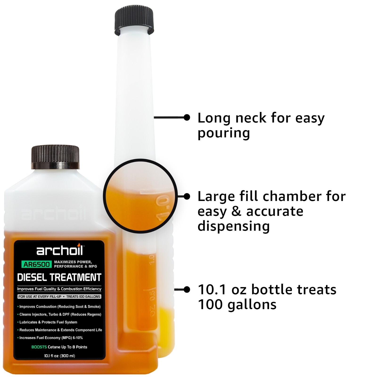 Archoil AR6500 Diesel Treatment (10.1oz) Four Pack - For All Diesel Vehicles
