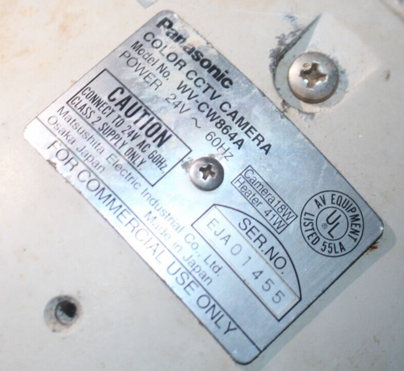 Panasonic WV-CW864A Vandal Resistant Unitized Camera