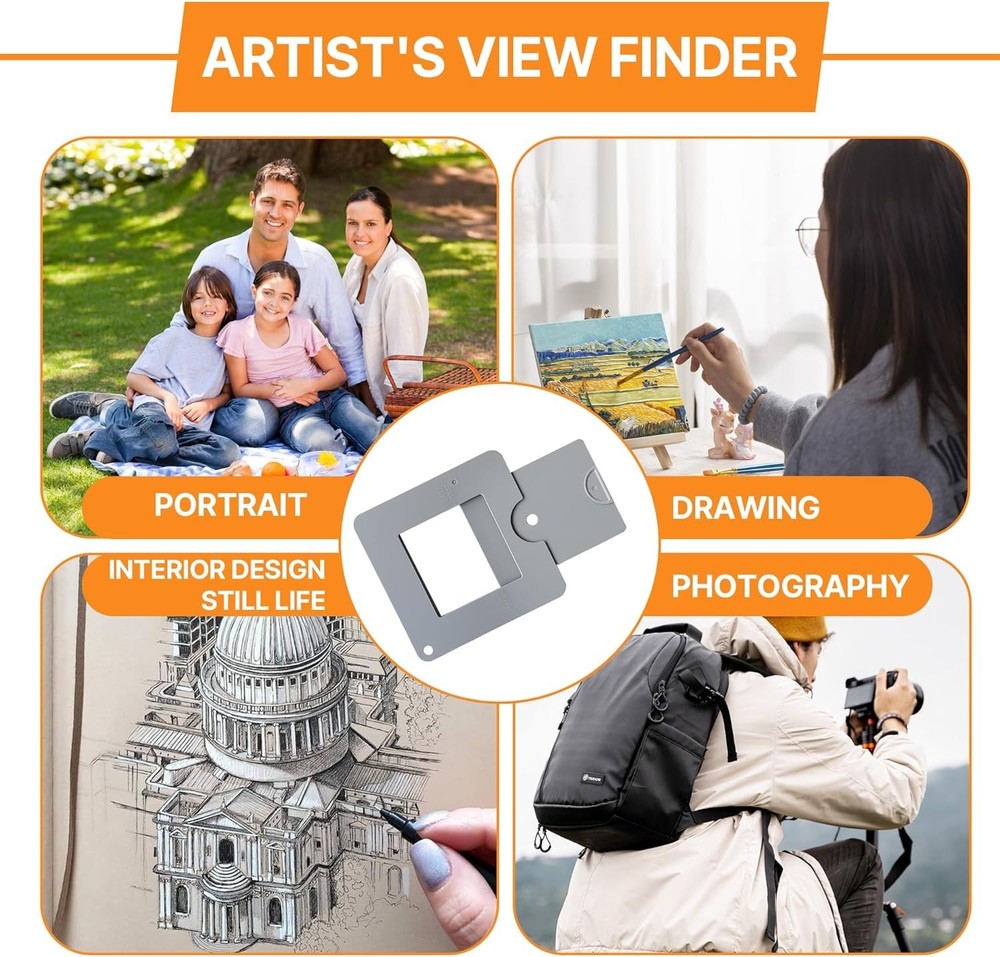 Adjustable Artist Viewfinder - 2 Pcs for Enhanced Composition & Color Isolation