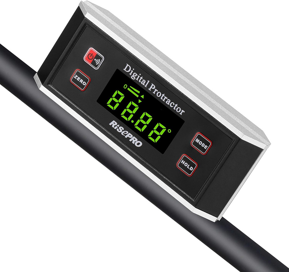 Inclinometer, ® Digital Protractor Angle Finder Level Inclinometer Magnetic V-Gr
