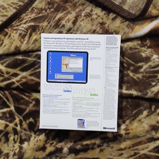 Microsoft Windows 98 Upgrade CD English Standard Operating System