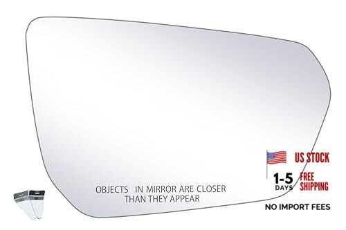 Passenger Side Replacement Mirror Glass - compatible with Passenger Right Side