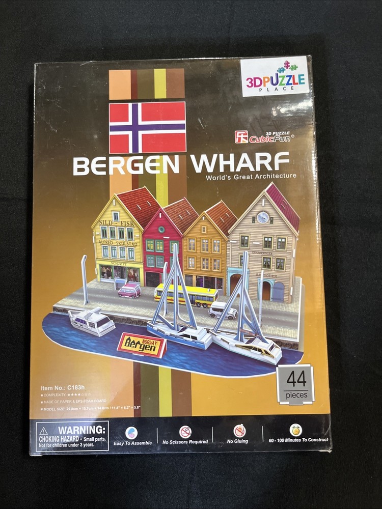 Bergen Wharf 3D Puzzle — New Sealed