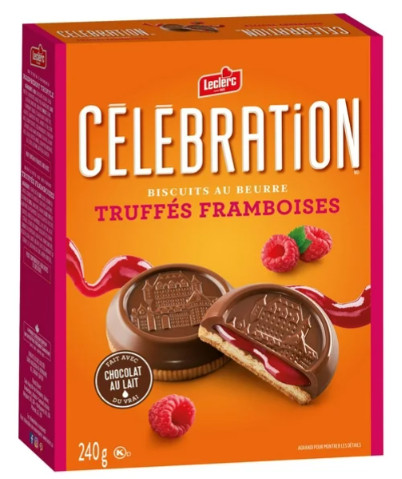 Celebration Raspberry Truffle Cookie, 240g (4 Pack)