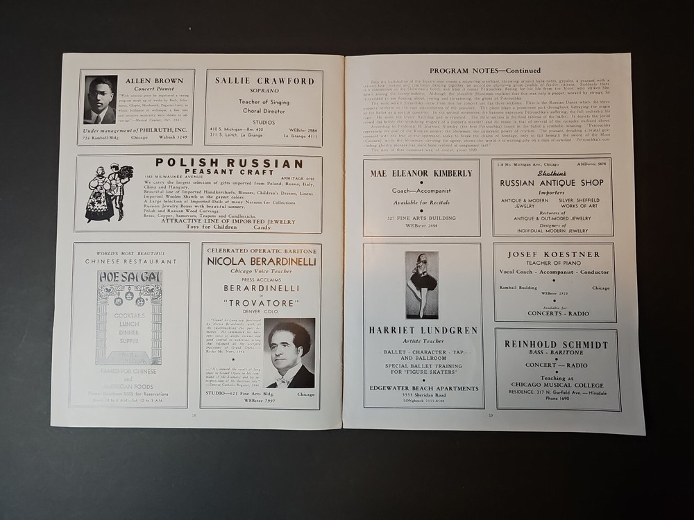 The Philadelphia Orchestra 47th Season 1946-47 Eugene Ormandy Playbill Program