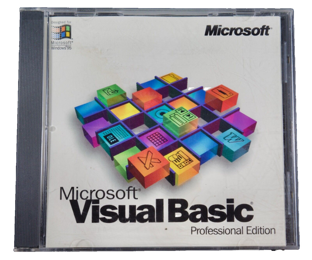 Microsoft Visual Basic Professional Edition 4.0 UPGRADE & CD Key Windows 95