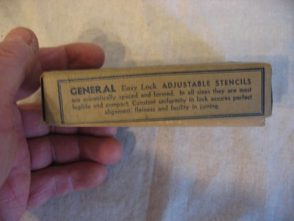 vintage number stencils by General