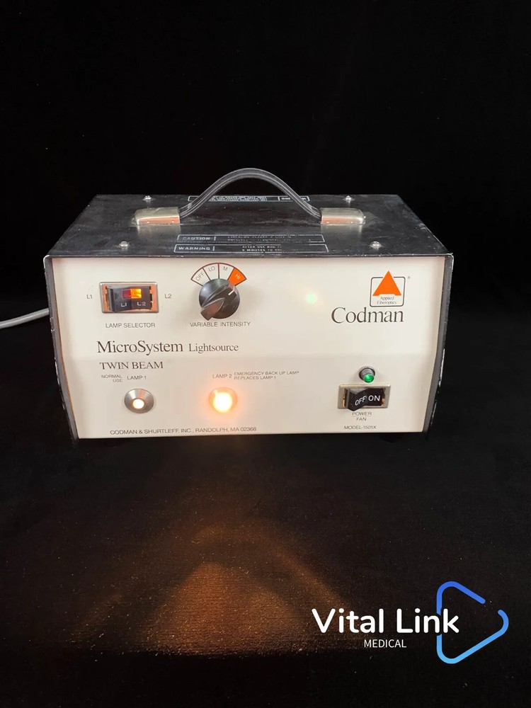 Codman MicroSystem Light Source Twin Beam Model 1501X 24-3054