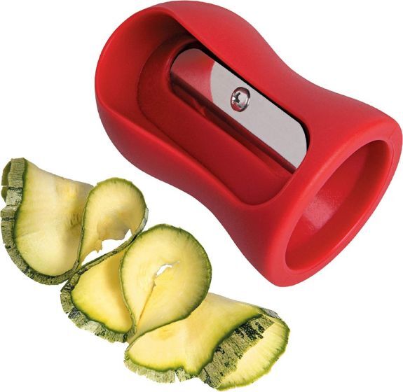 Red Vegetable Curler Sharpener - Eco-Friendly Kitchen Tool for Garnishes
