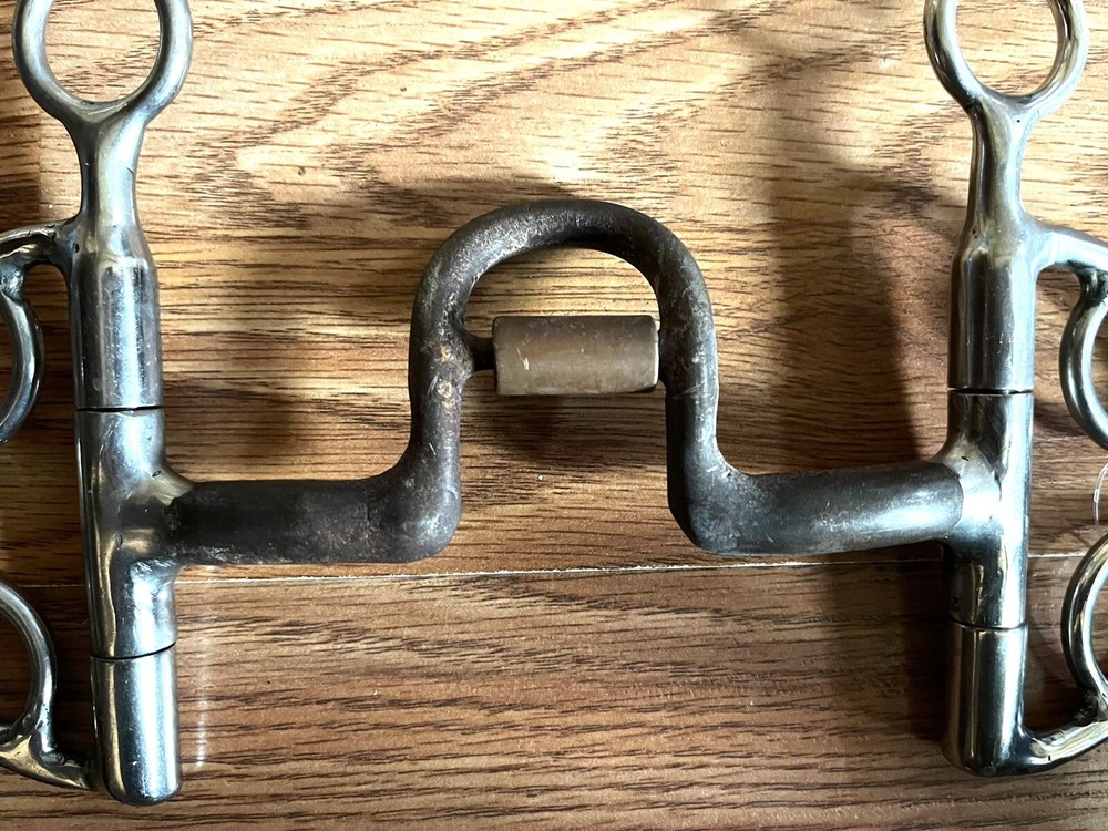 Handmade Solid Ported English Kimberwick Bit 5” Copper Roller