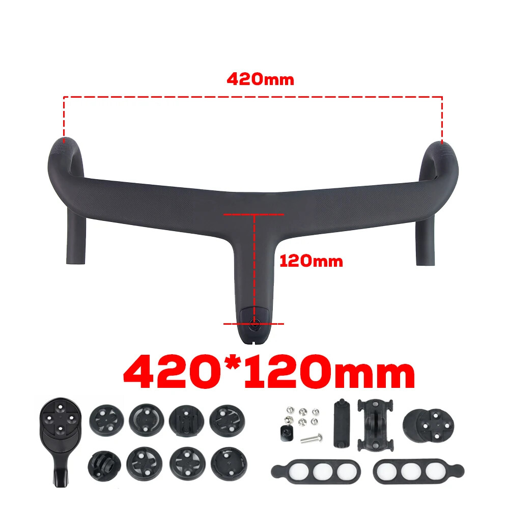 Full Internal Cable Routing Road Bicycle Drop Bar Carbon Integrated Handlebar