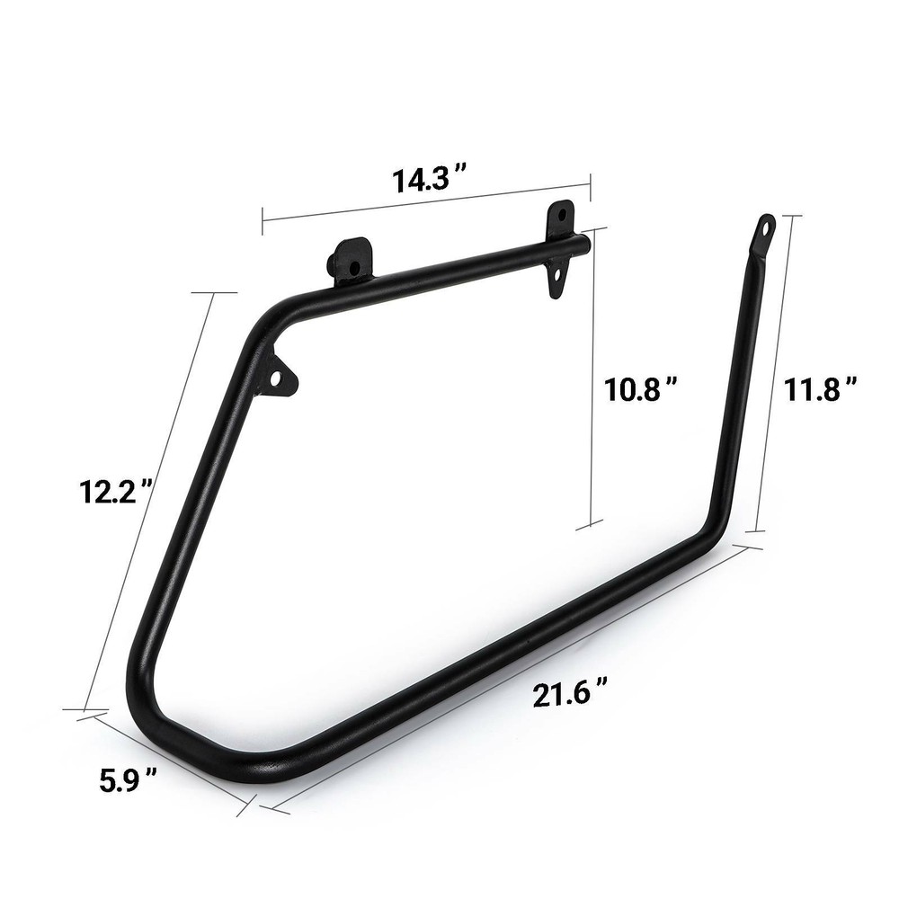 Hard Saddlebag Conversion Brackets Kit For Harley Dyna Models FLH Fat Bob FXDF
