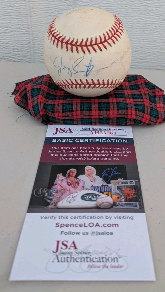 Jeremy Burnitz Autographed Baseball Jsa