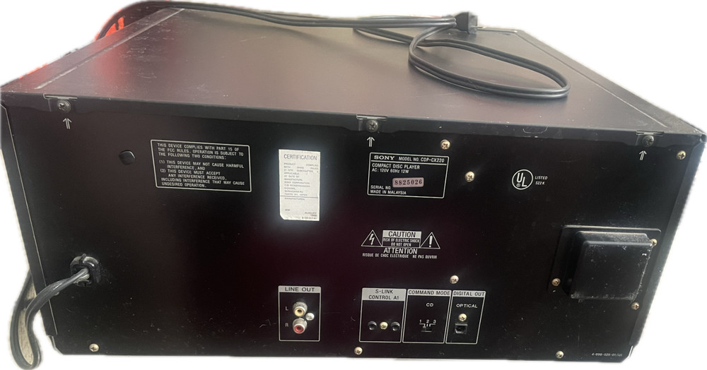 Sony CDP-CX220 mega storage compact disc player