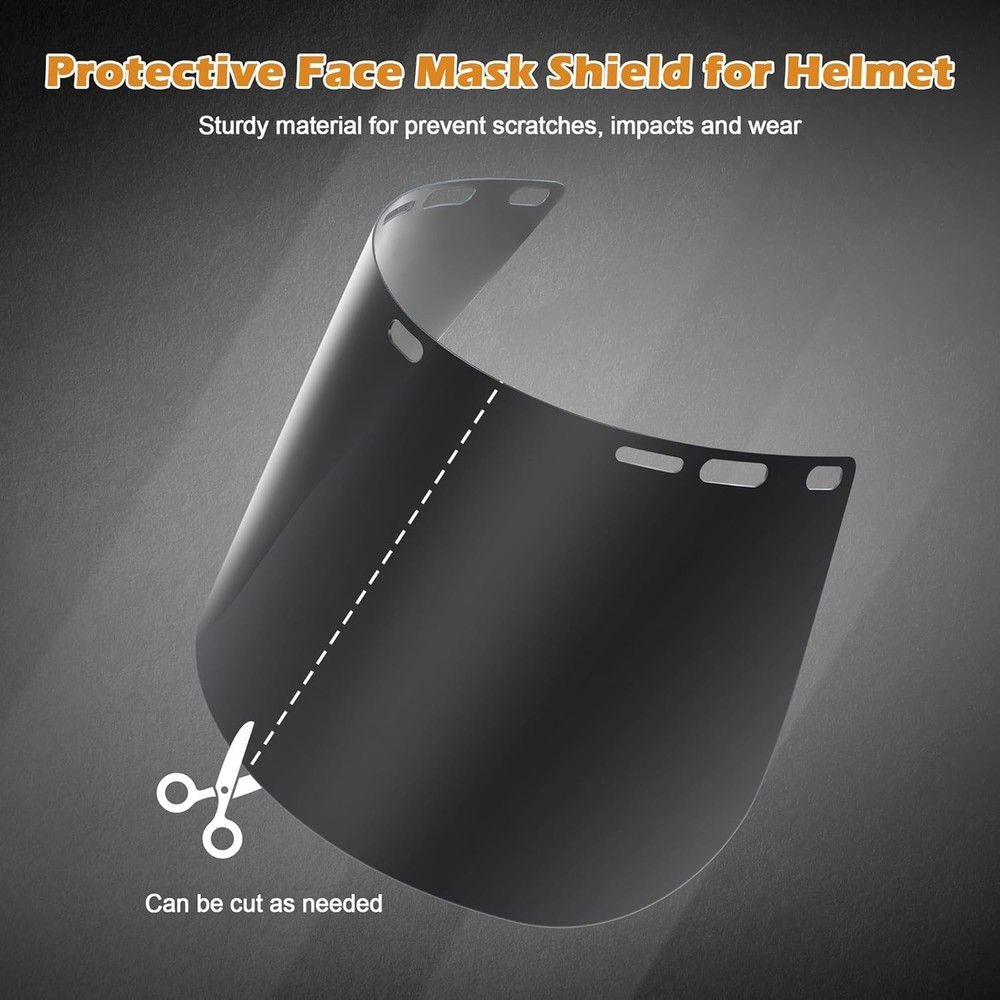 Tinted Full Face Shield Replacement Lens – Scratch-Resistant for All Activities