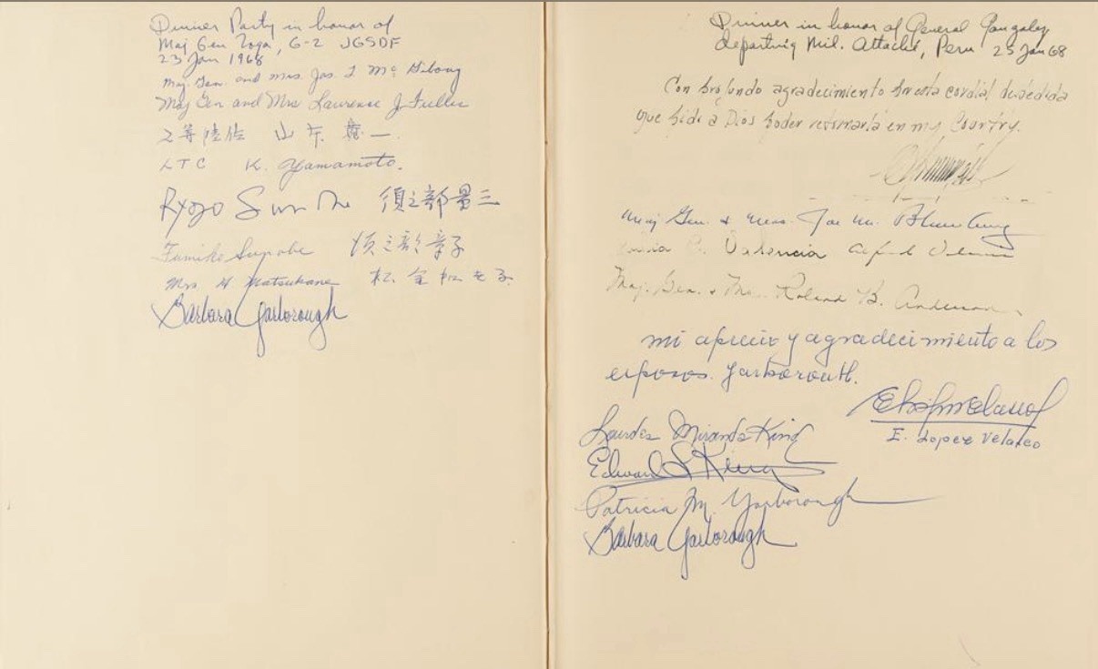 William P. Yarborough Multi-Signed Guest Book of (150+) Vietnam-Era Dignitaries