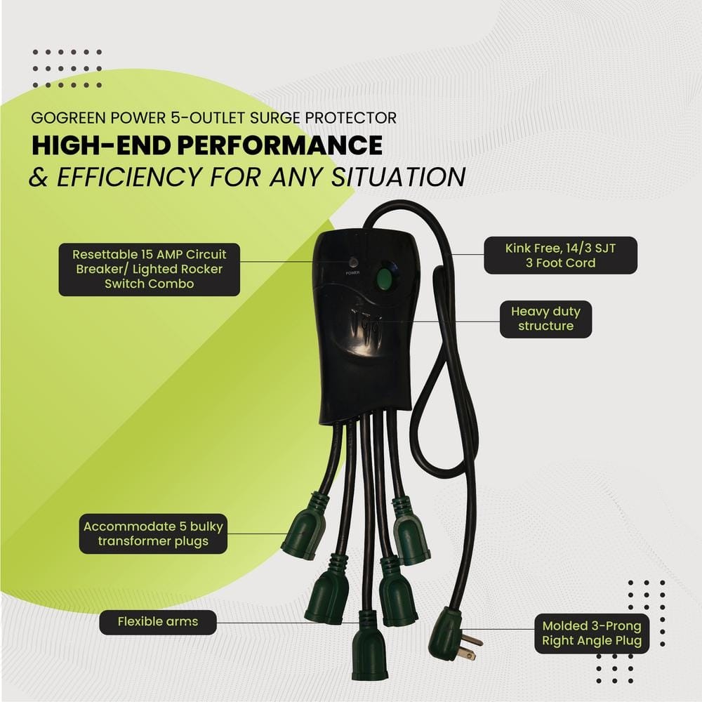 5 Outlet Octopus Surge Protector