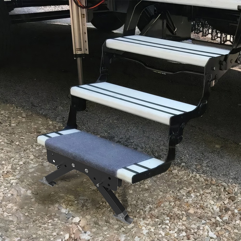 RV Foot Stabilizer Multi-Purpose Folding Step Stabilizer Camping Car Accessory