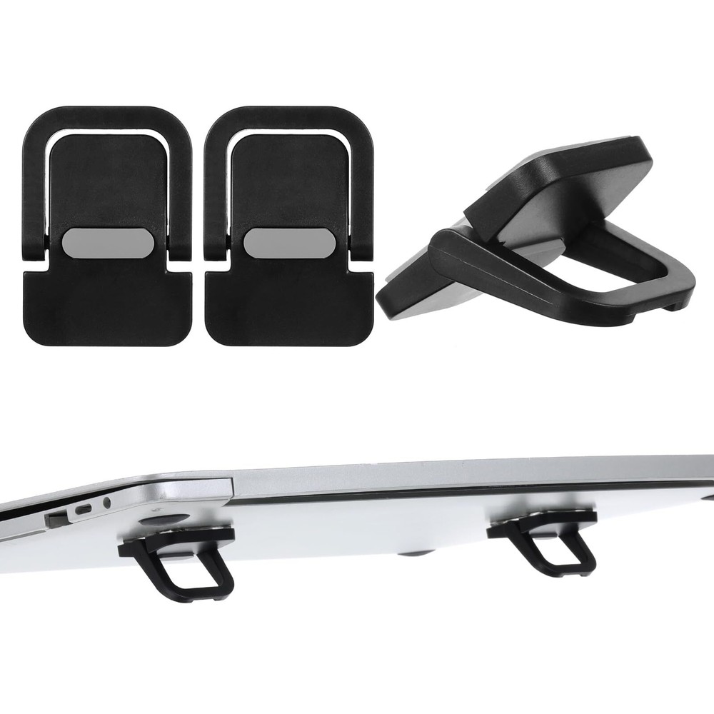 2Pcs Self-Adhesive Mini Portable Laptop Stand Foldable Portable Computer Keyb...