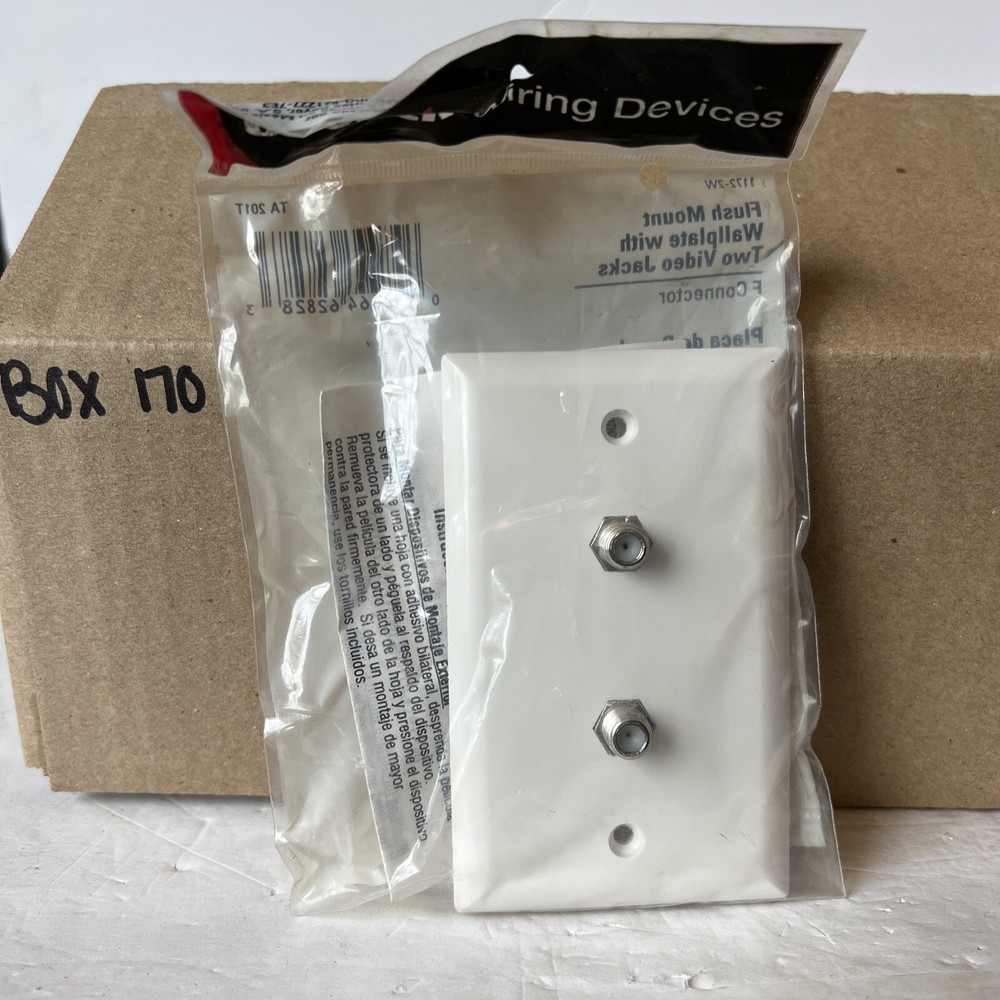 Cooper Wiring Devices 1172-2W Double Coax Jack