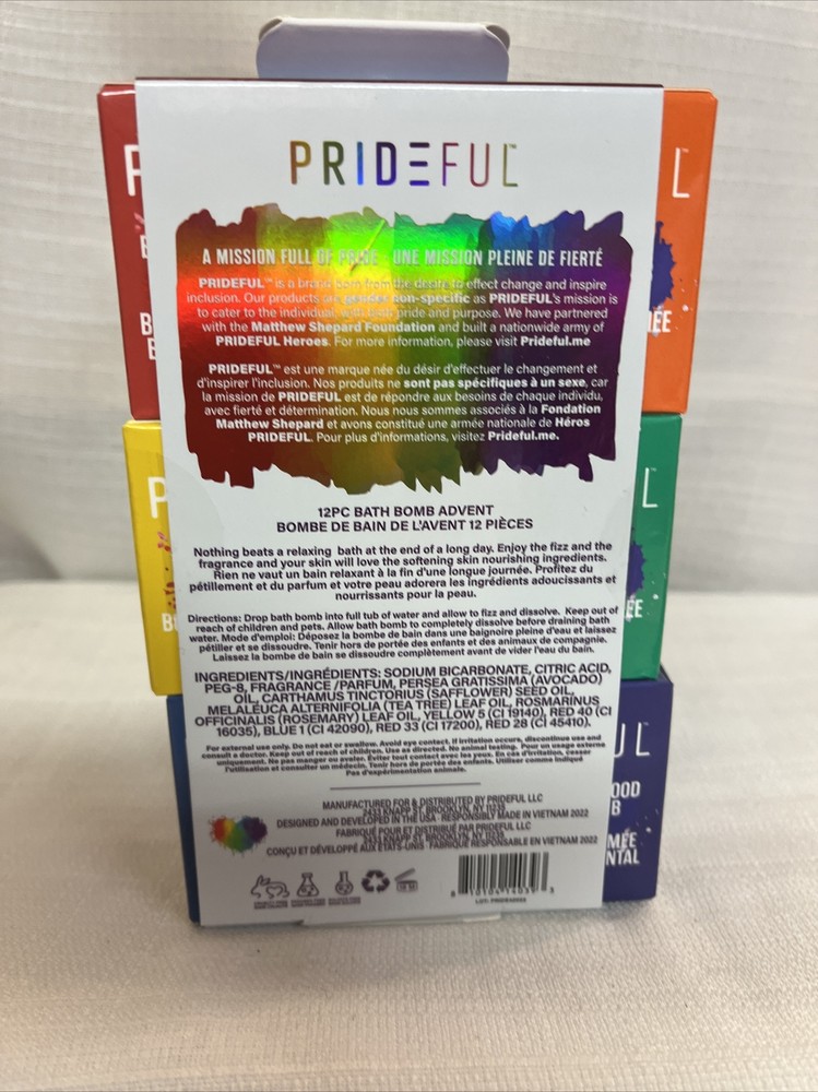 BATH BOMB Gift SET 12 Pc Prideful