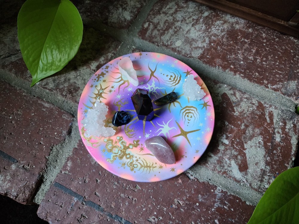 Coaster Pendulum Crystal Board