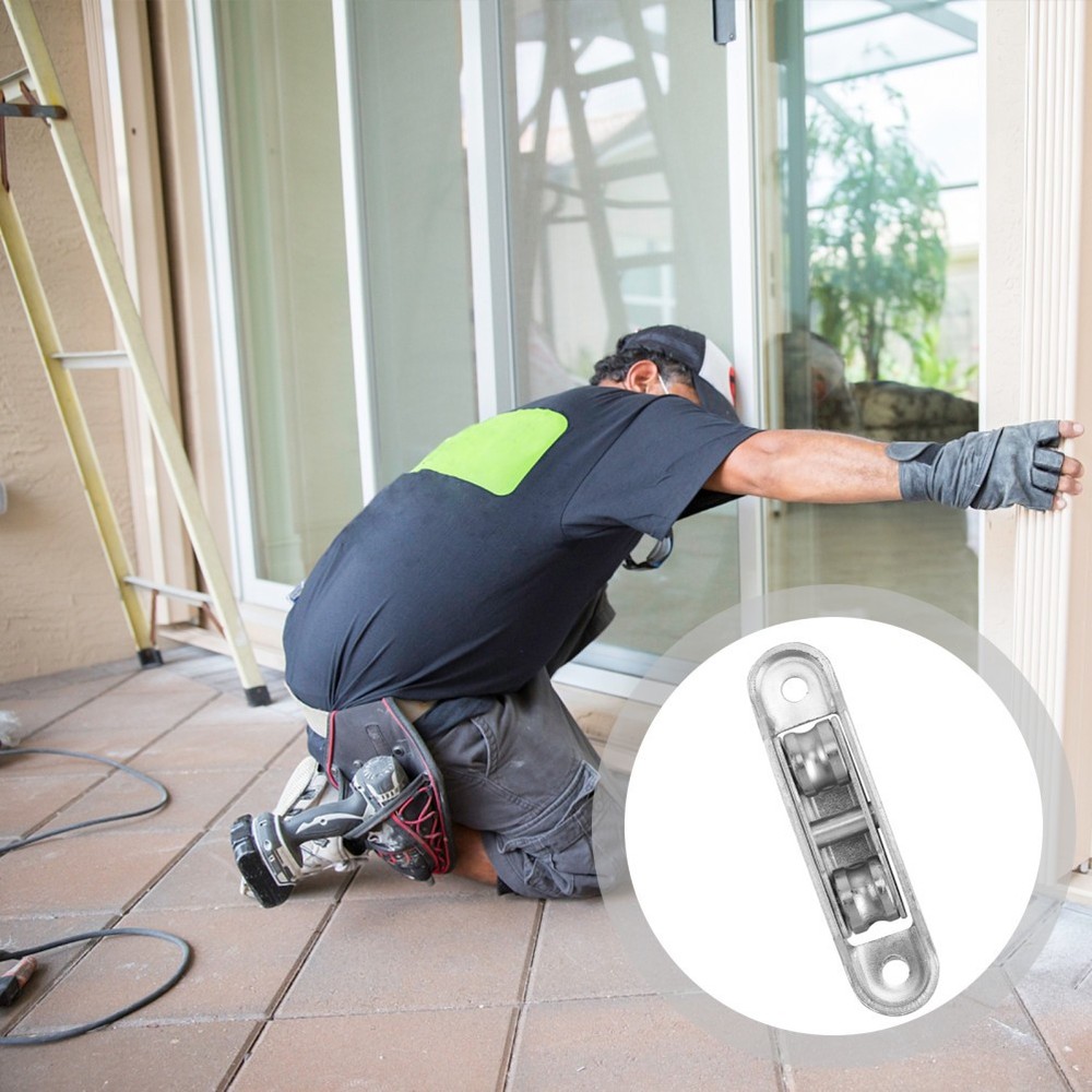 4 Pcs Door Roller Wheel Cabinet Sliding Wheels Push-pull Window Pulley