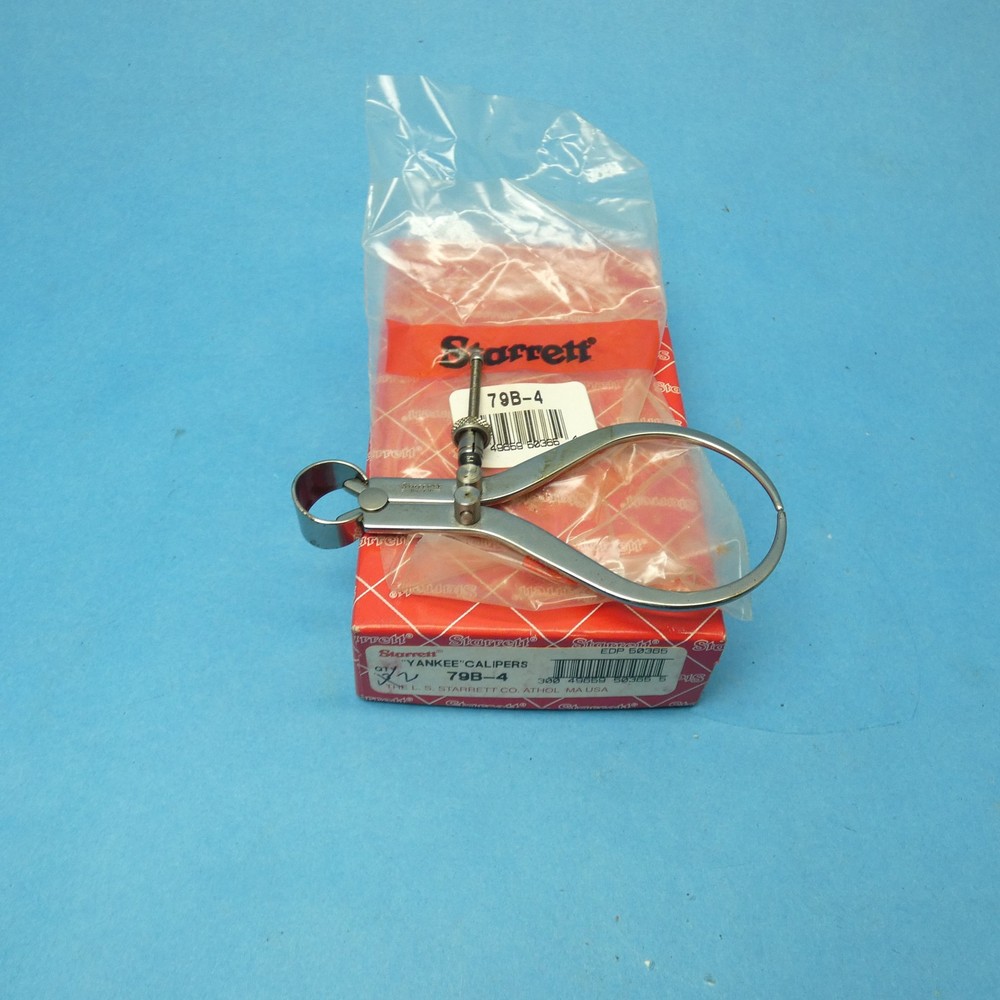 Starrett 79B-4 Yankee Spring-Type 0-4" Outside Caliper Quick-Spring Nut Flat Leg