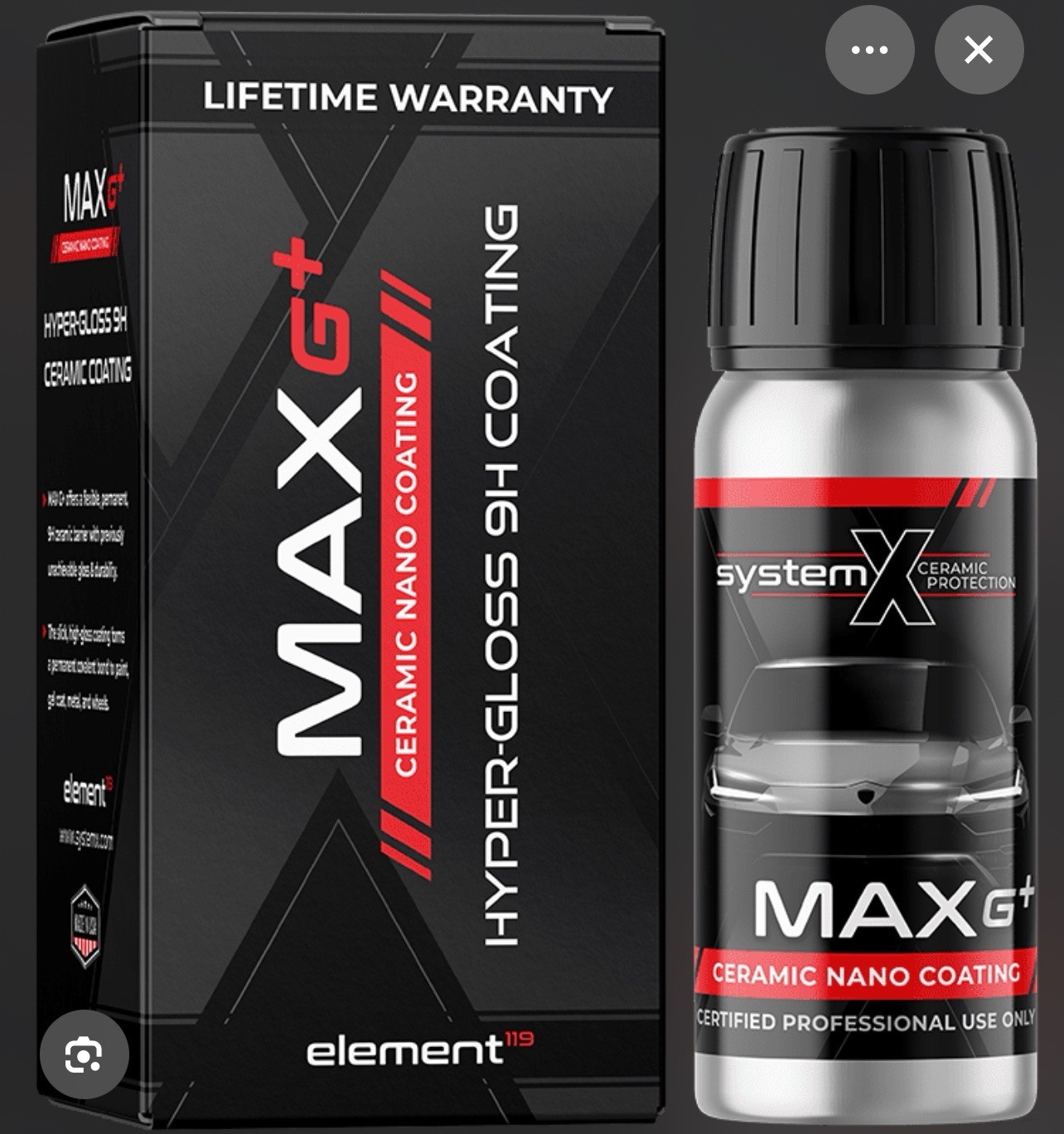 SYSTEM X MAX G+ PROFESSIONAL GRADE  HYPER  GLOSS. 65ML. BEST OF THE BEST!!!