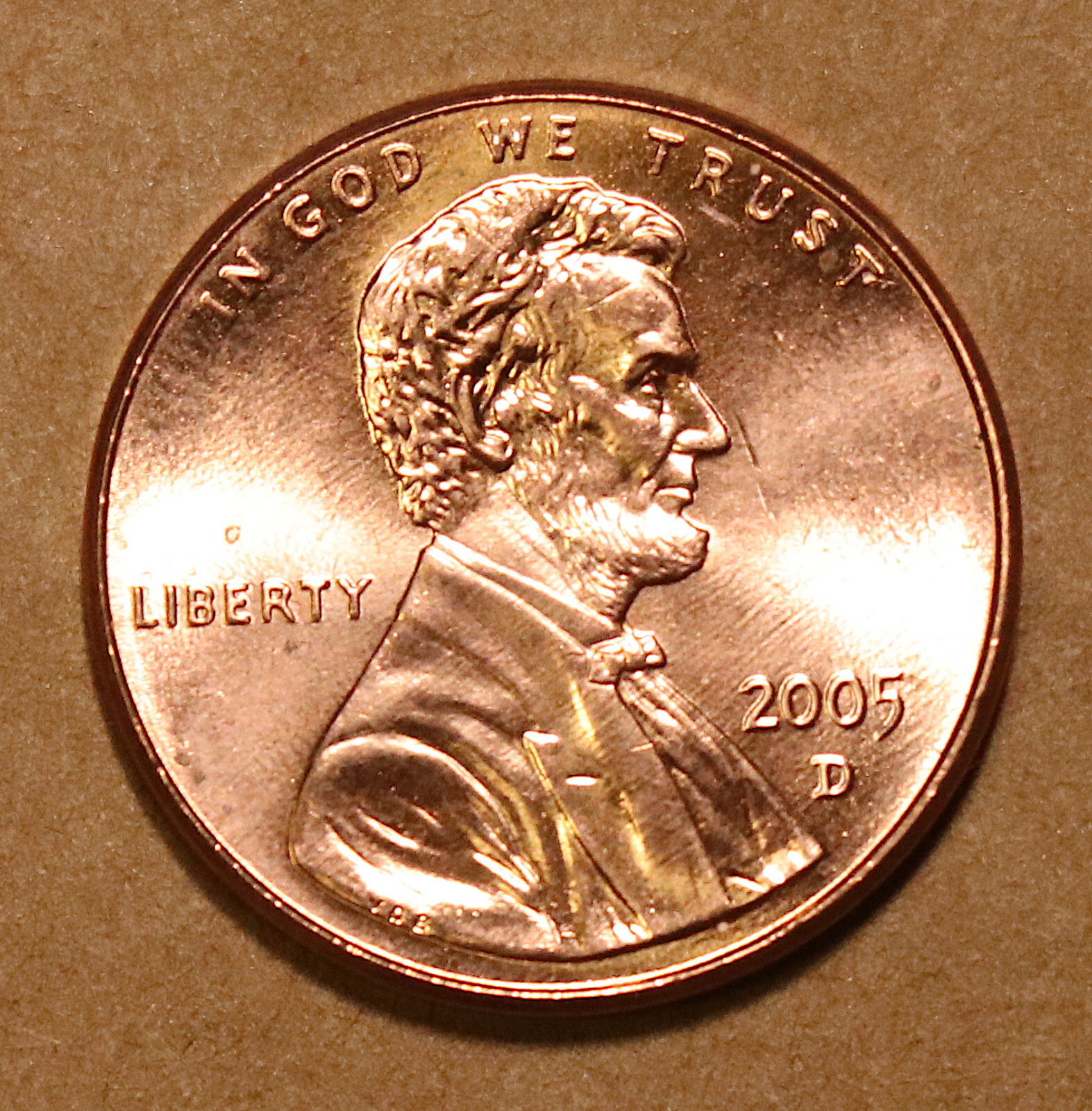 2005 D Lincoln Memorial cents BU