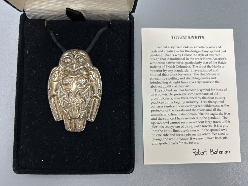 Robert Bateman - Totem Spirits - Sterling Silver Pendant