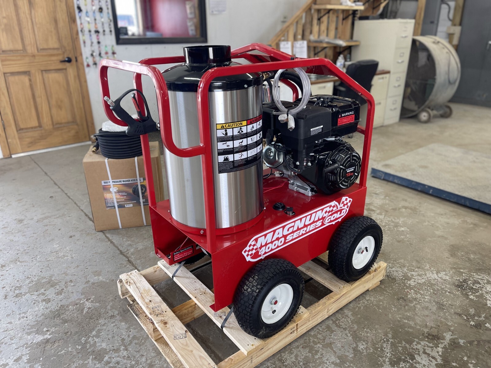 NEW- 2022 Easy-Kleen Magnum 4000 Series Hot Water Pressure Washer Burner Diesel