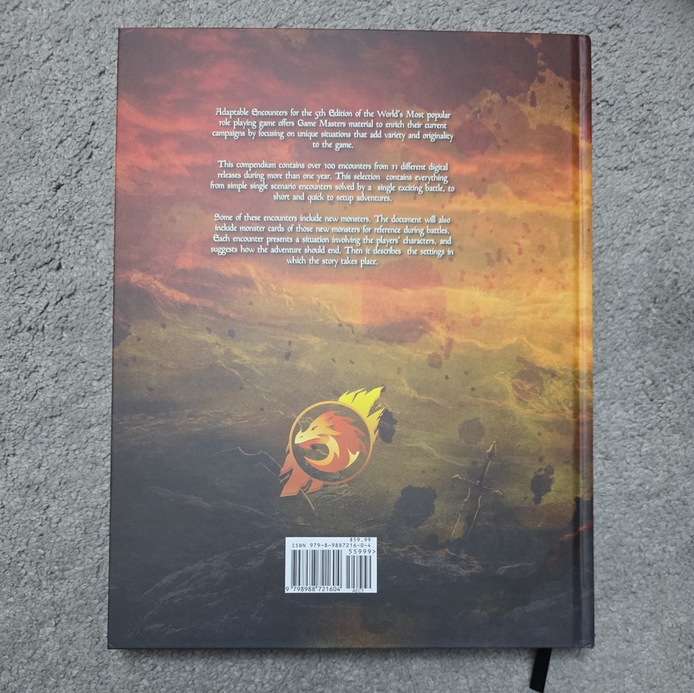 Adaptable Encounters 1st Compendium - Hardcover D&D 5e adventures