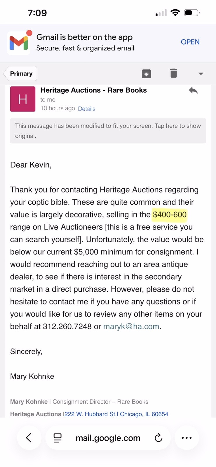 Antique African / Ethiopian Coptic Ge'ez Script Bible On Vellum w/ Docs 1800s