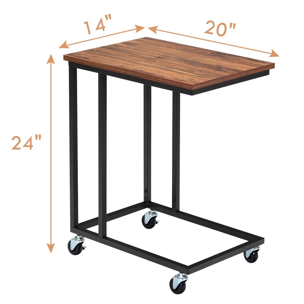 Laptop Holder Sofa Side End MobileTable Multiple Stand Desk Notebook Beside Wood