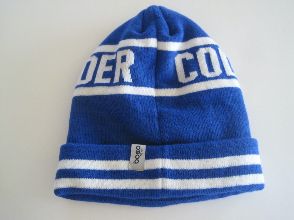 Colder Boulder Colorado Blue Snow Hat