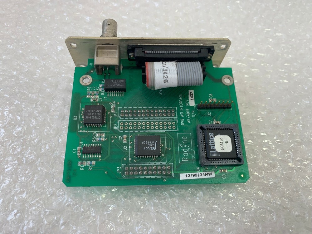 RADYNE COMSTREAM DVB-3030 Board ASI INTERFACE AS/4015 REV C 1437