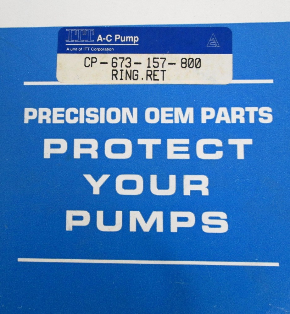 ITT A-C Pump CP-673-157-800 Ring, RET.
