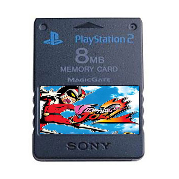 Viewtiful Joe 2 PS2 Official Memory Card Unlocked Completed Saves