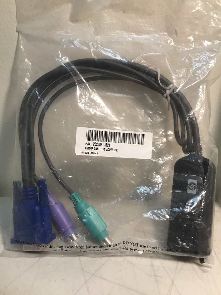 GENUINE HP 262588-B21 520-290-002 KVM Interface Adapter Cable