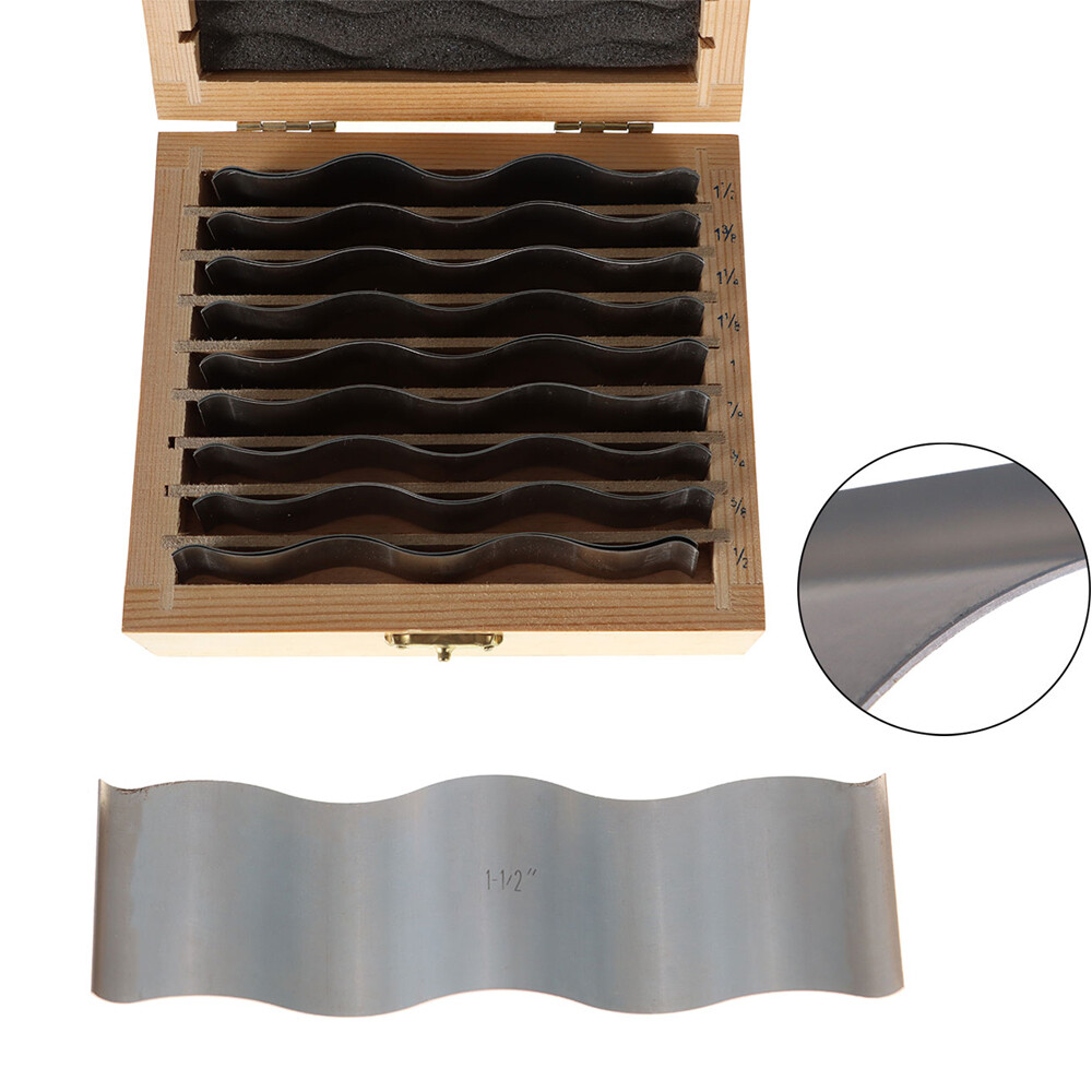 9 Pair 18Pcs Precise 1/8" Wavy Hardened Steel Parallel Parallels .0002"