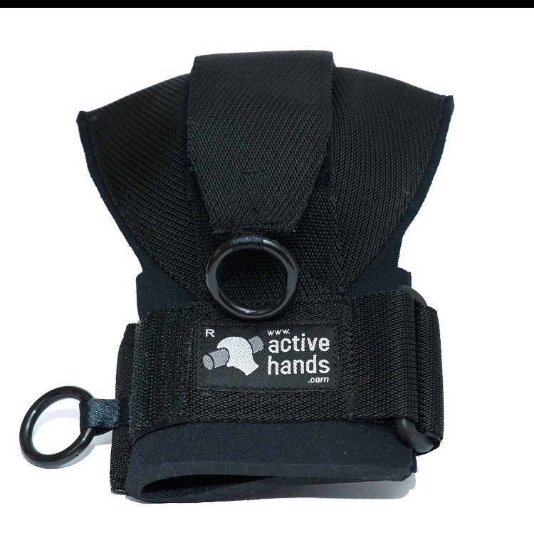 Active Hands Limb Difference Gripping Aid | Standard Size For Right Hand | Black