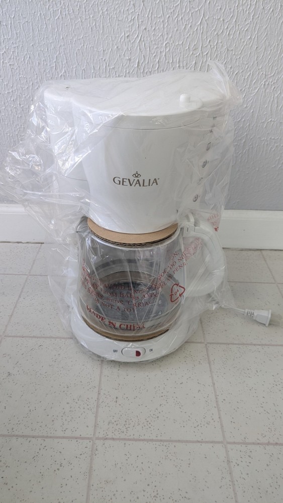 Gevalia Kaffe 12Cup Automatic Coffee Maker CM100 White NIB