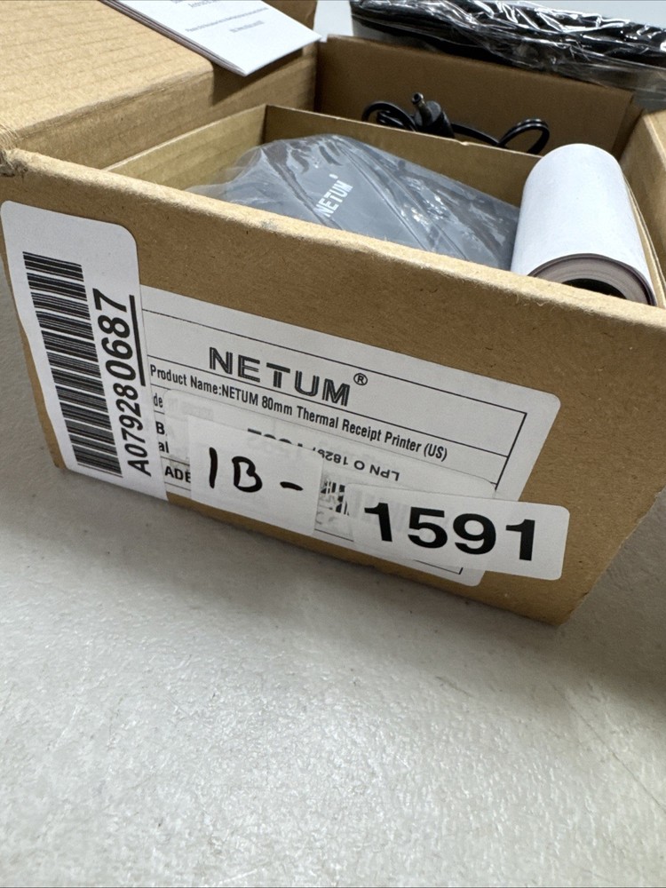 NETUM 80mm Bluetooth Thermal Receipt Printer Wireless POS Android iOS USB Mini