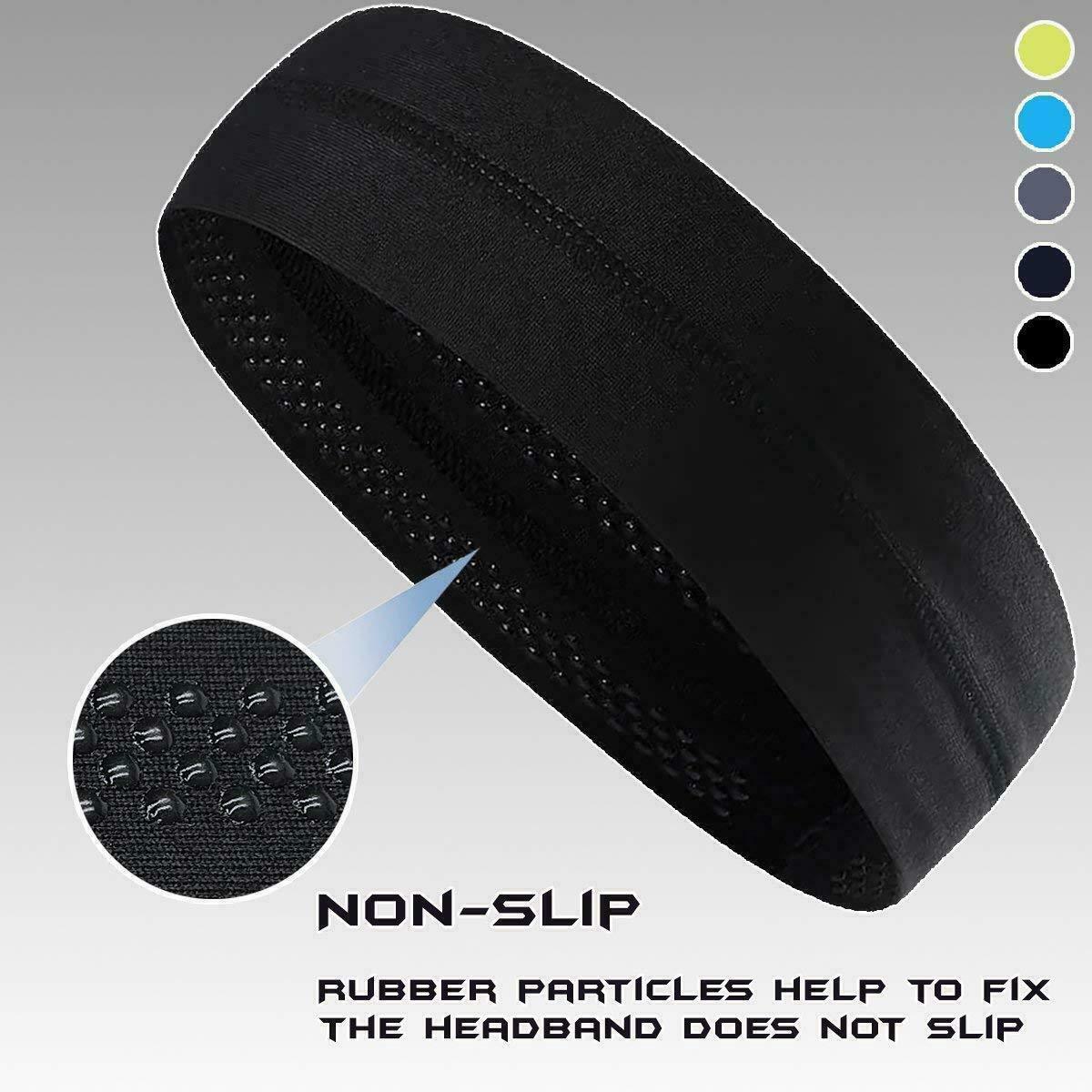 Sweatbands Sports Headband for Men Moisture Wicking Hairband Athletic Headbands