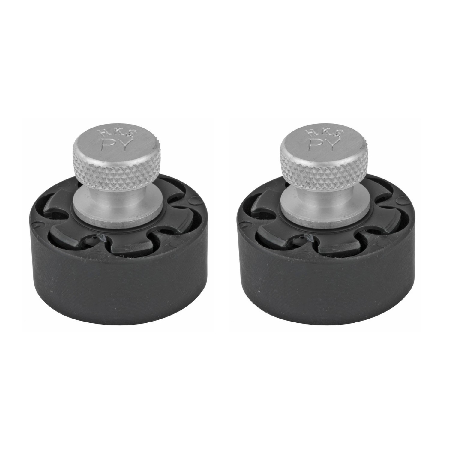 HKS PY-A Speedloader for Colt Python 6 Shot .38 Special/.357 Mag Black 2 Pack