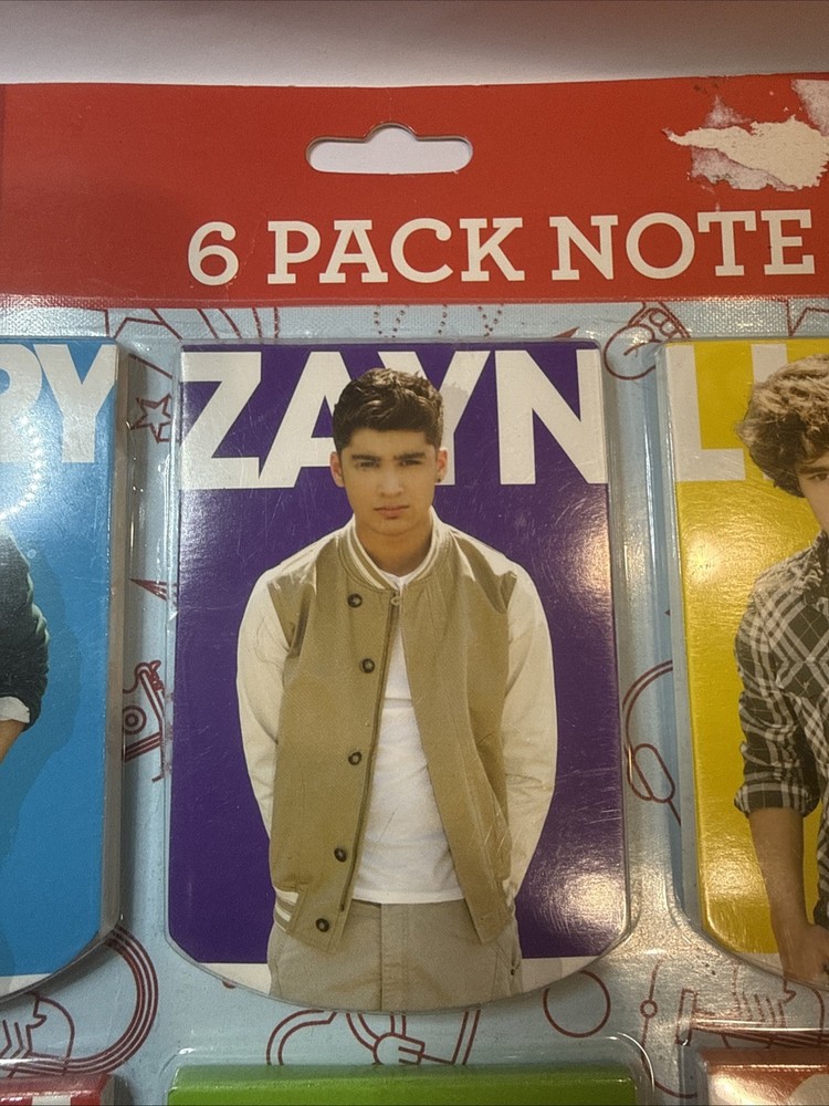 1D One Direction 6 Pack Note Pads.